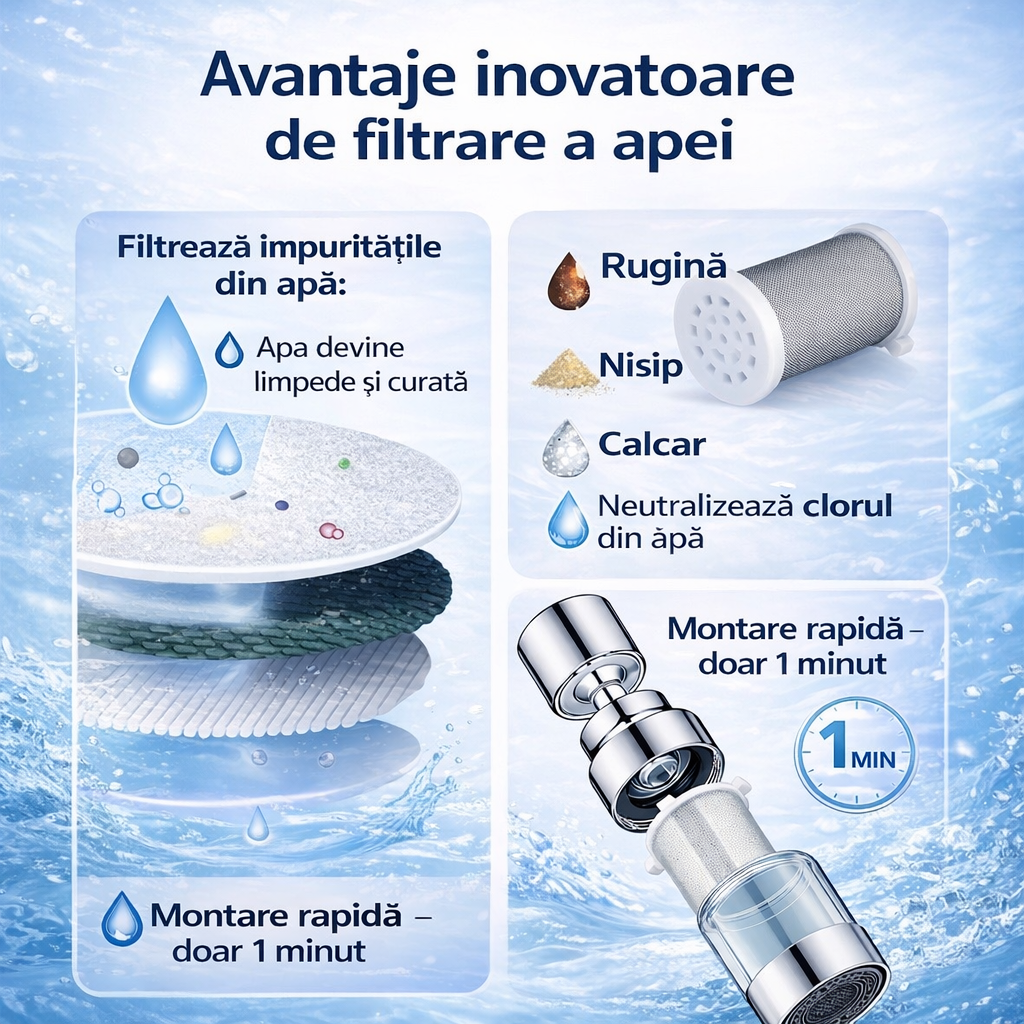 Apa curata la dus si bucatarie